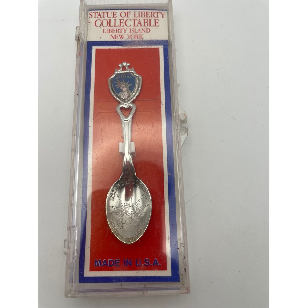 Vintage Statue of Liberty Souvenir Collector Spoon Liberty Island NY Made in USA
